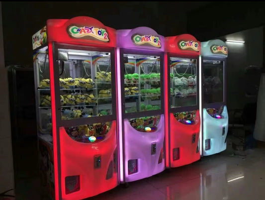 Crazy Toy 2 Claw Machine – Arcade Crane Game with Bill & Coin Acceptor
