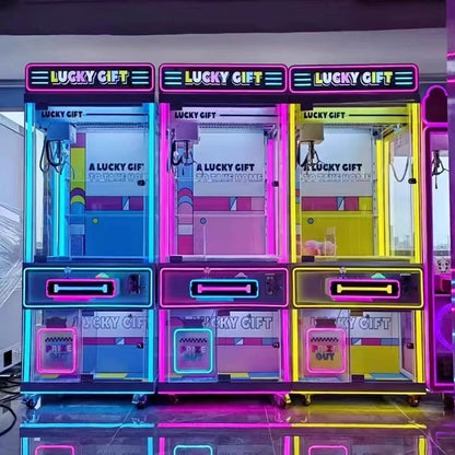 Commercial LED Claw Machine – Coin, Dollar Bill & Card Compatible | Lucky Gift Prize Crane