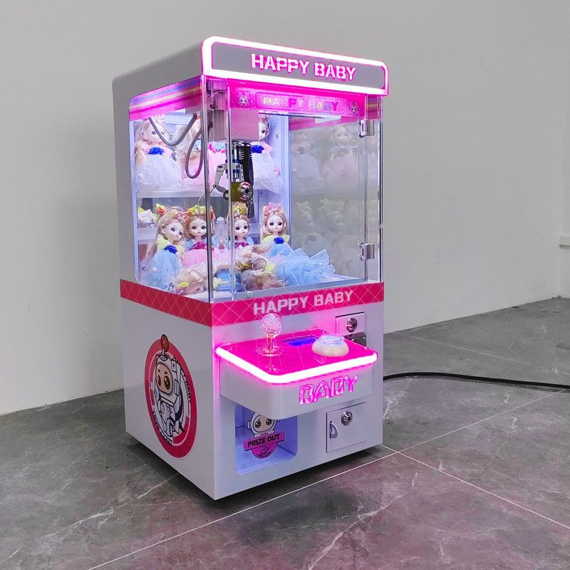 Customized Mini Claw Machine – Coin Operated Toy Crane – LED Table-Top Arcade