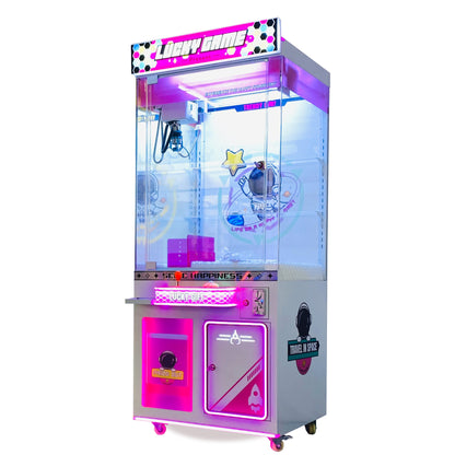 Modern Plush Toy Claw Machine – Coin & Card Compatible | Custom Design Arcade Crane
