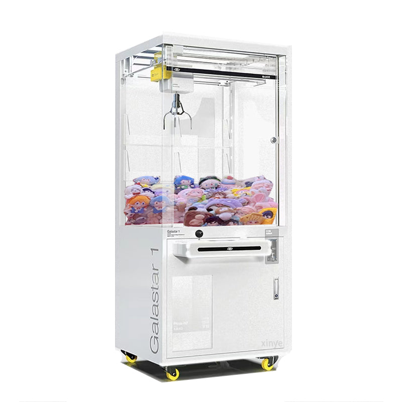 Fully Customizable Pure White Claw Machine – Cash & Card Compatible Prize Crane