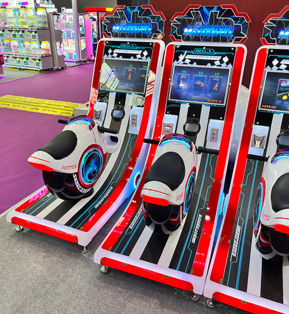 Phantom Motorcycle Racing Simulator – Coin & Card Compatible Arcade Machine | Wholesale Moto Racing Game