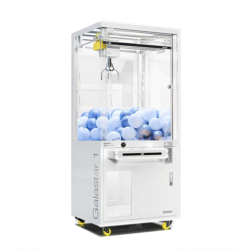 Fully Customizable Pure White Claw Machine – Cash & Card Compatible Prize Crane