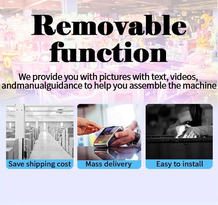 MAGIC GIFTS 2-Tier Combo Machine – Drop Game & Mini Claw Machine