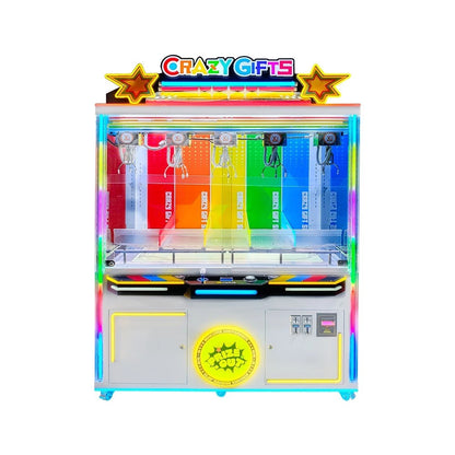 CRAZY GIFTS 5-Claw Arcade Machine – Synchronized Multi-Claw Prize Game