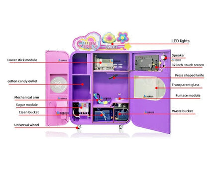 CB-525 Automatic Cotton Candy Vending Machine