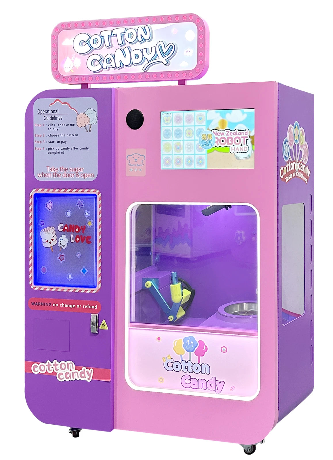 CB-328 Automatic Cotton Candy Vending Machine