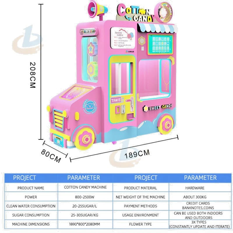CB-730 Automatic Cotton Candy Vending Machine