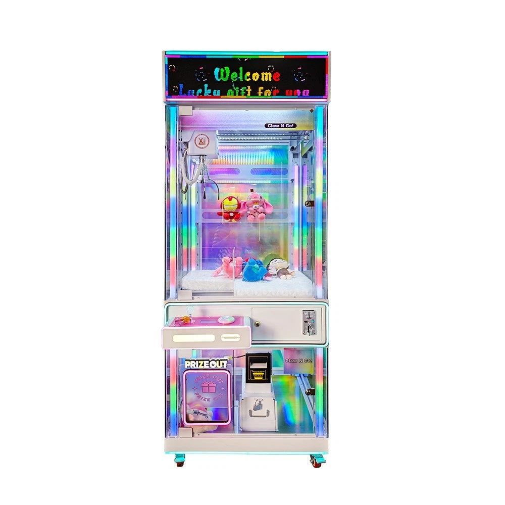 Lucky Gift LED Claw Machine – Full-Size Arcade Crane Game