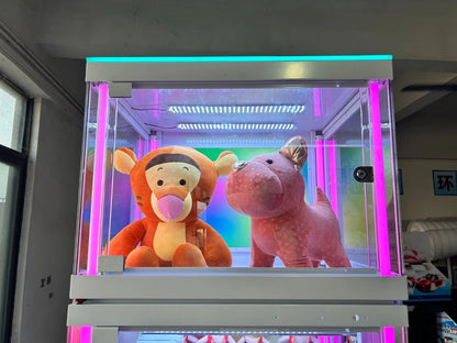RAINBOW PRIZE CUBE Claw Machine – LED Arcade Crane Game